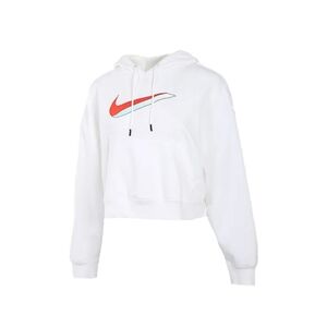 Nike White Hoodie with Red Swoosh